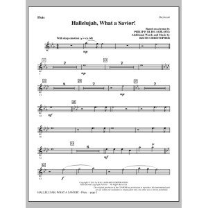 Hallelujah, What A Savior! - Flute