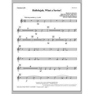 Hallelujah, What A Savior! - Bb Clarinet