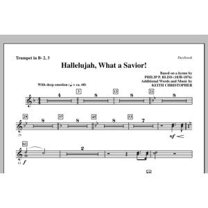 Hallelujah, What A Savior! - Bb Trumpet 2,3
