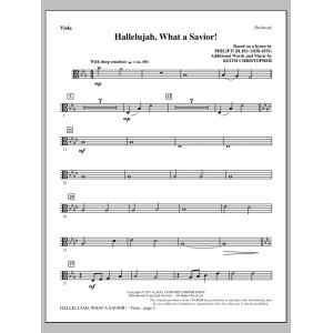 Hallelujah, What A Savior! - Viola