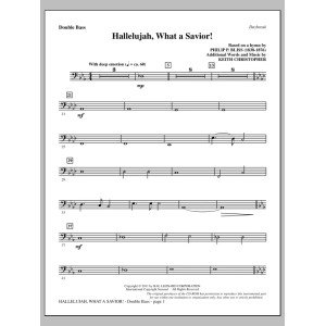 Hallelujah, What A Savior! - Double Bass