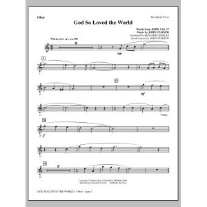 God So Loved The World Chamber Orchestra - Oboe