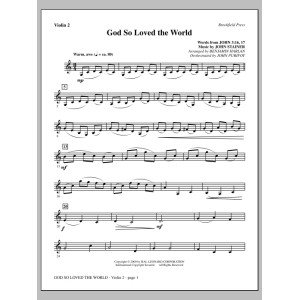 God So Loved The World Chamber Orchestra - Violin 2