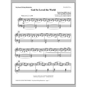 God So Loved The World Chamber Orchestra - Keyboard String Reduction
