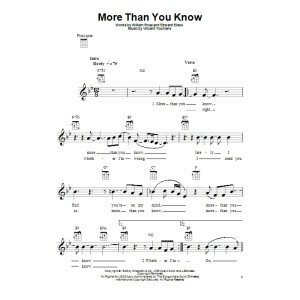 More Than You Know