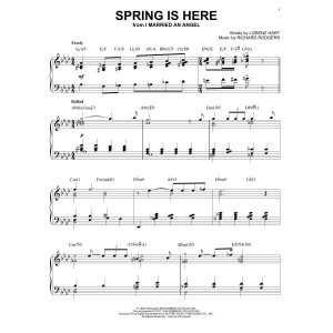 Spring Is Here [Jazz version] (arr. Brent Edstrom)