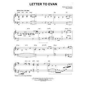 Letter To Evan [Jazz version] (arr. Brent Edstrom)