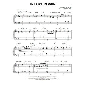 In Love In Vain [Jazz version] (arr. Brent Edstrom)