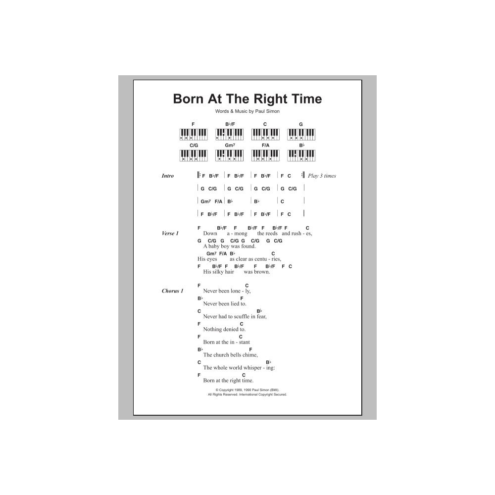 Born At The Right Time
