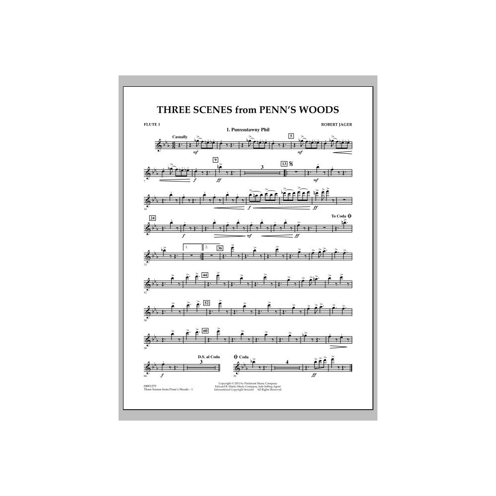 Three Scenes From Penn's Woods - Flute 1