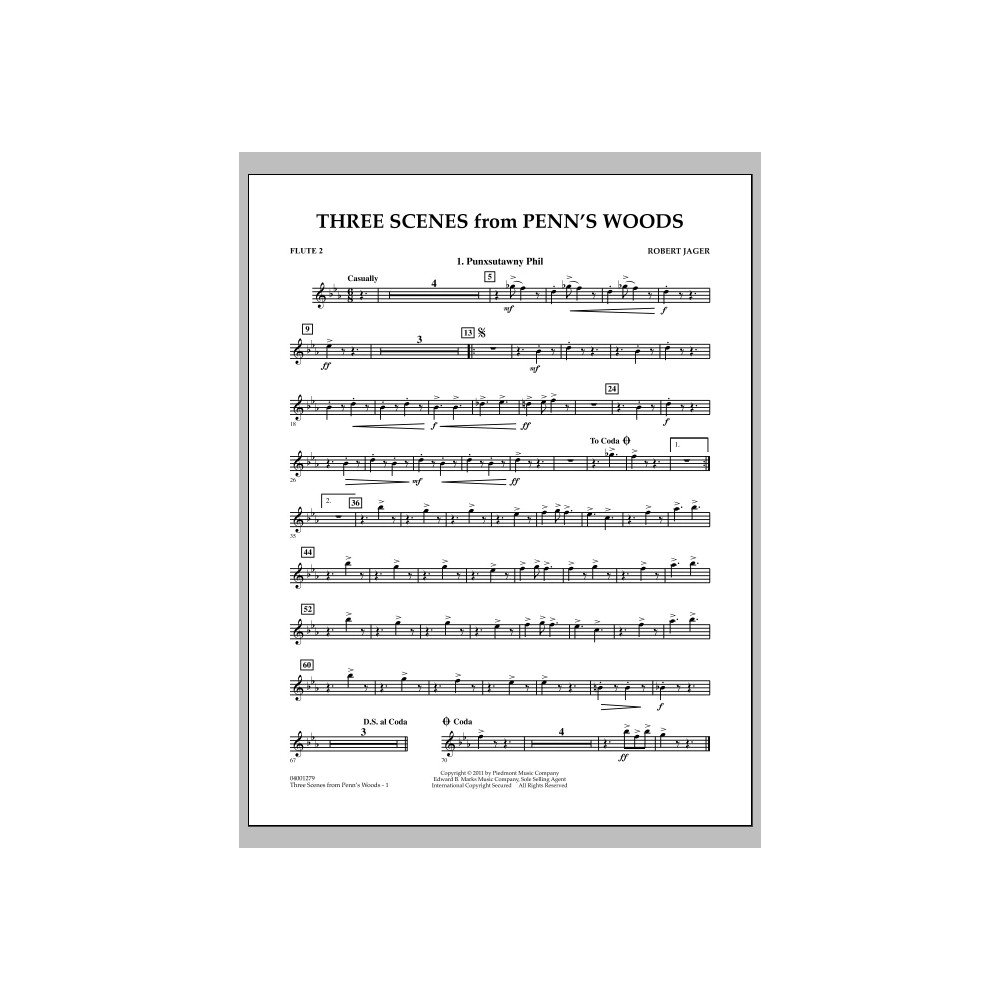 Three Scenes From Penn's Woods - Flute 2