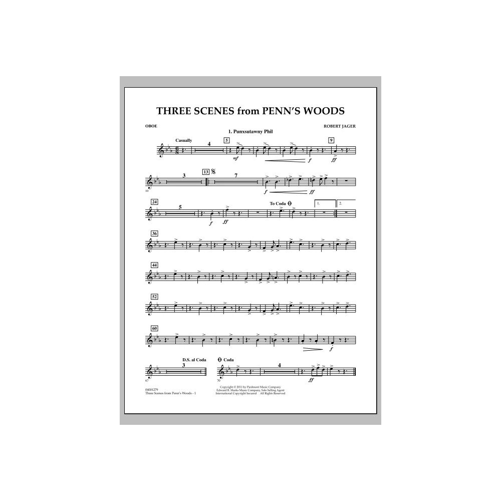Three Scenes From Penn''s Woods - Oboe