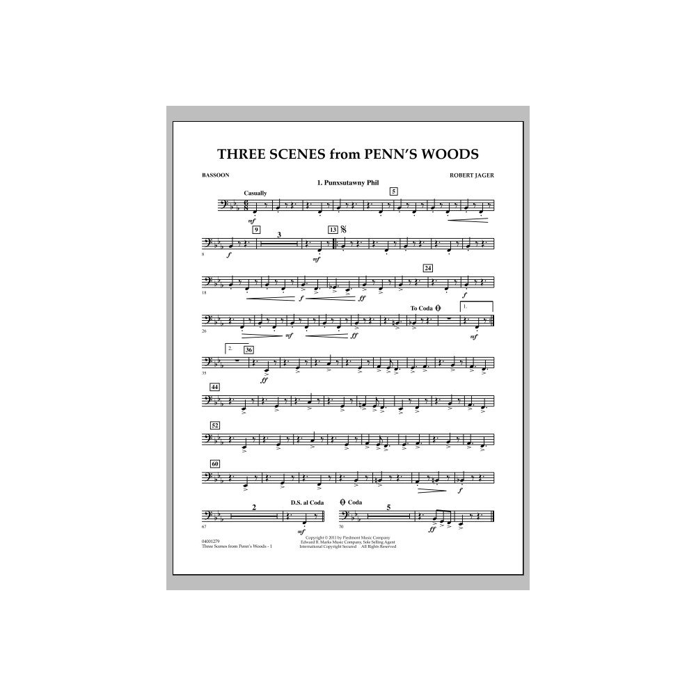 Three Scenes From Penn's Woods - Bassoon