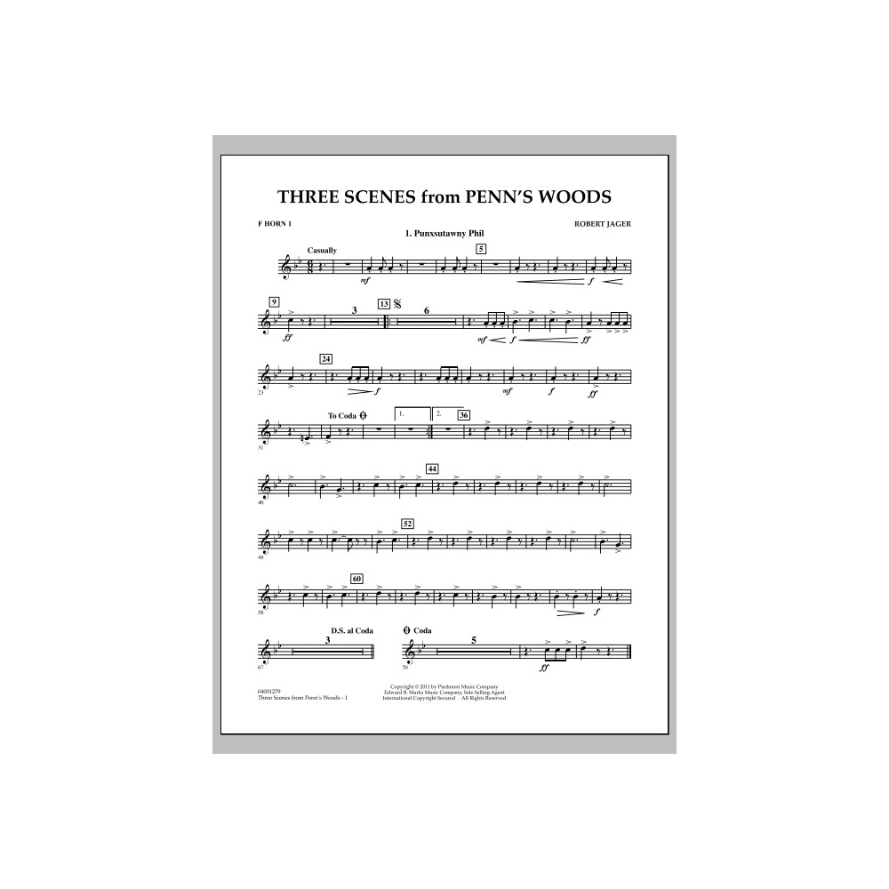 Three Scenes From Penn''s Woods - F Horn 1
