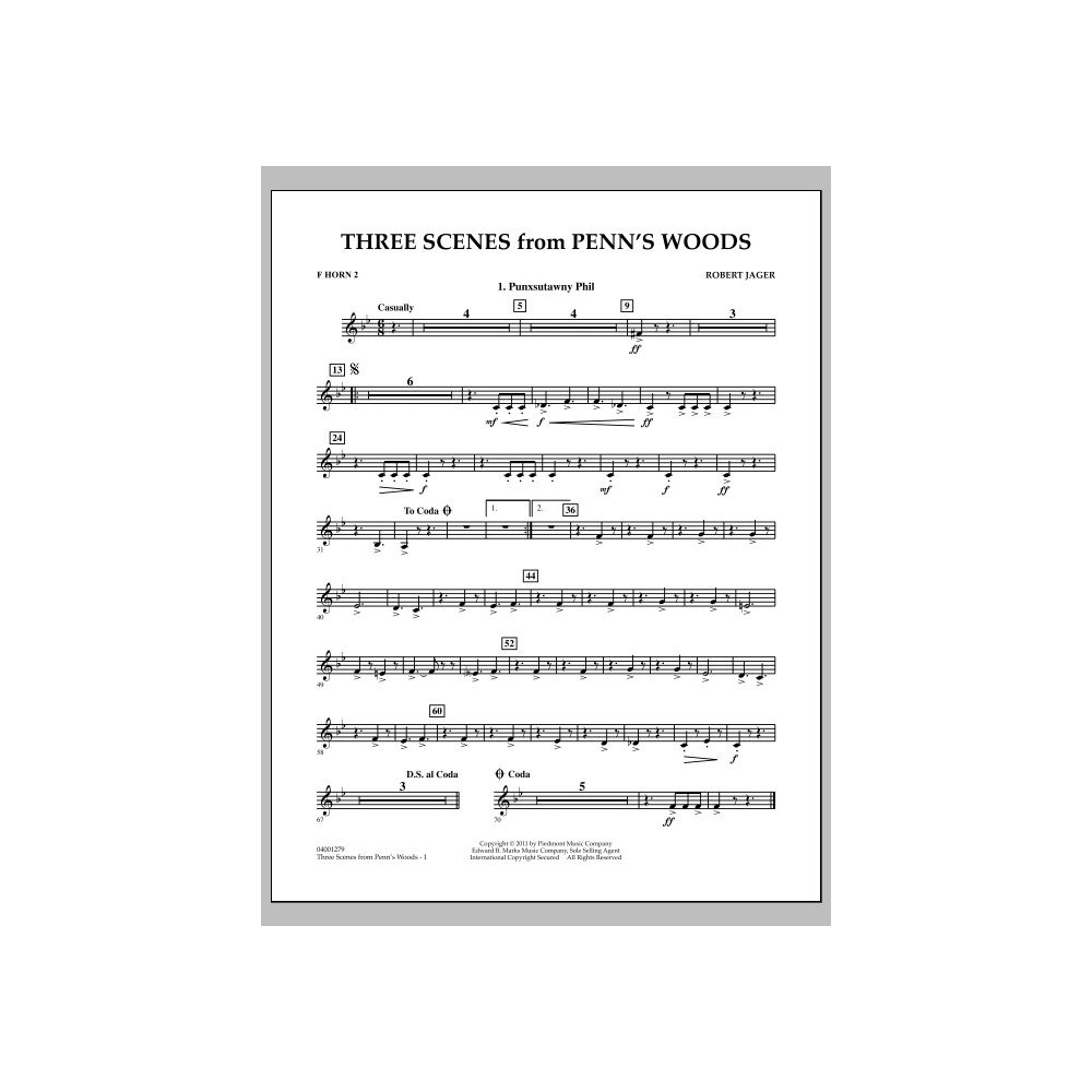Three Scenes From Penn''s Woods - F Horn 2