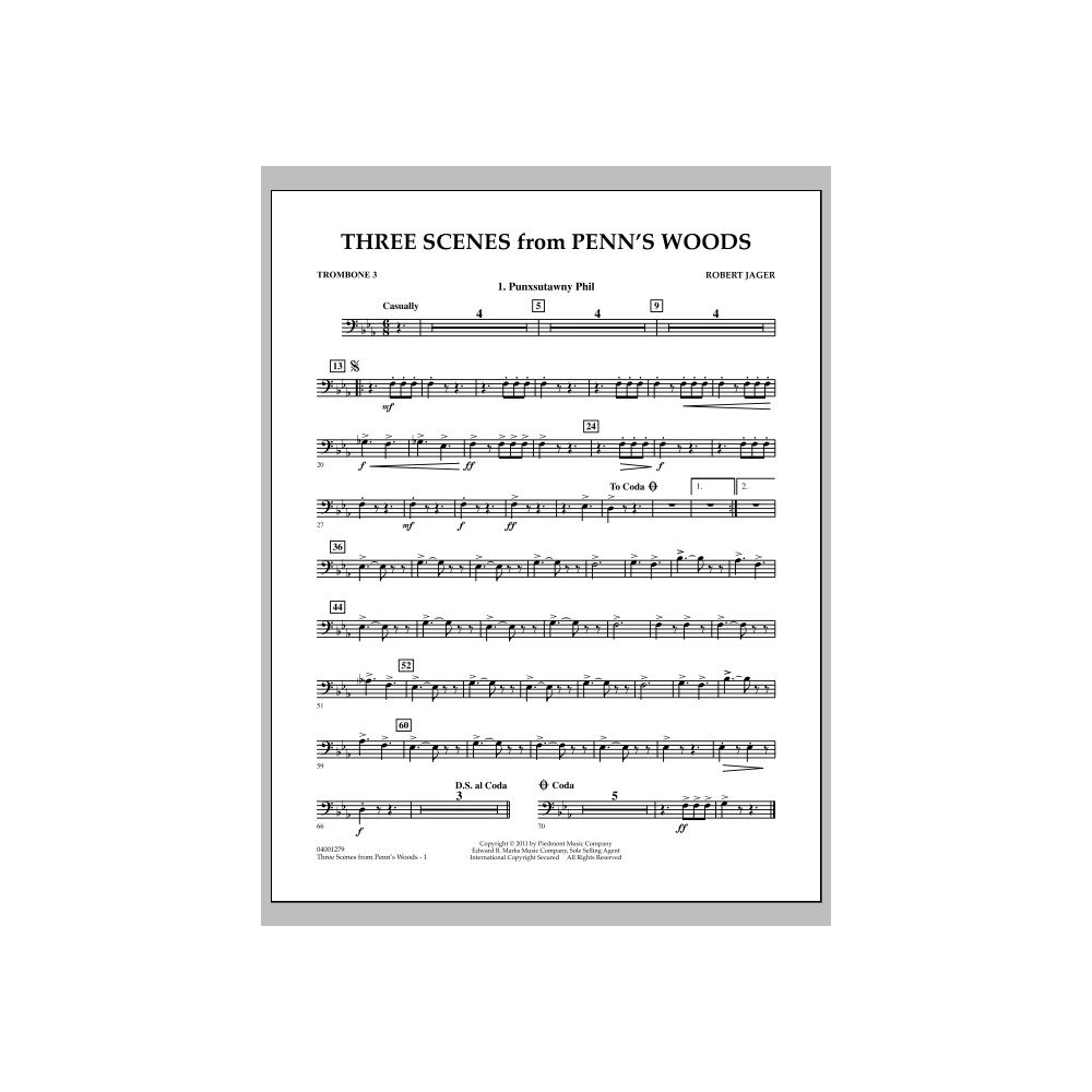 Three Scenes From Penn's Woods - Trombone 3