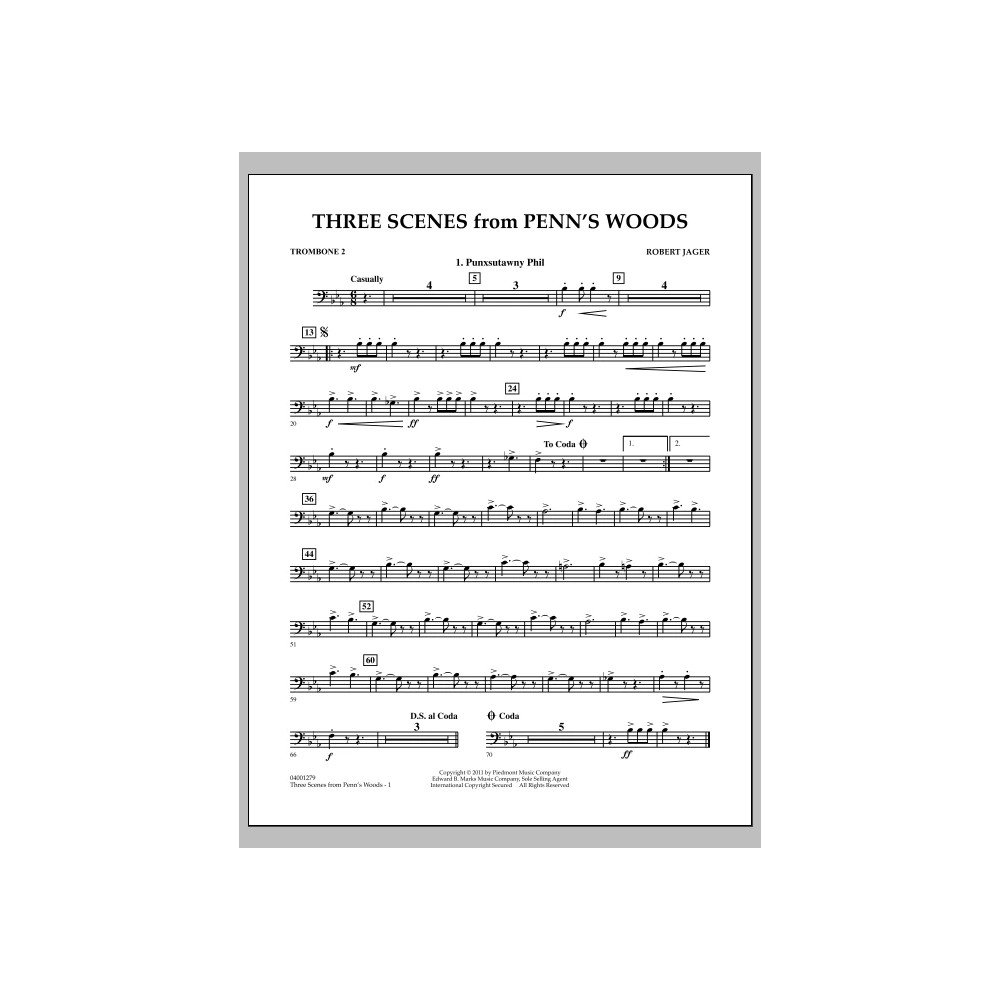 Three Scenes From Penn's Woods - Trombone 2