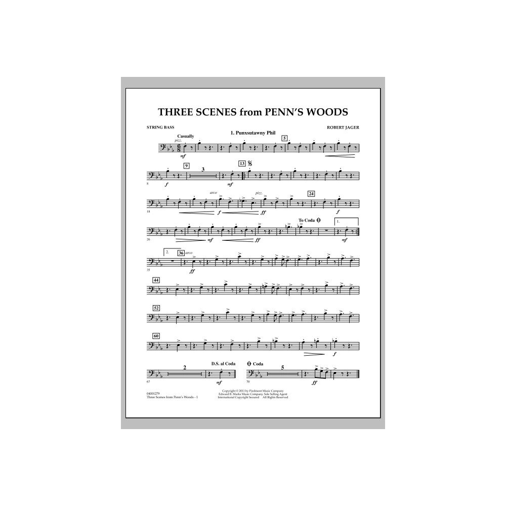 Three Scenes From Penn's Woods - String Bass
