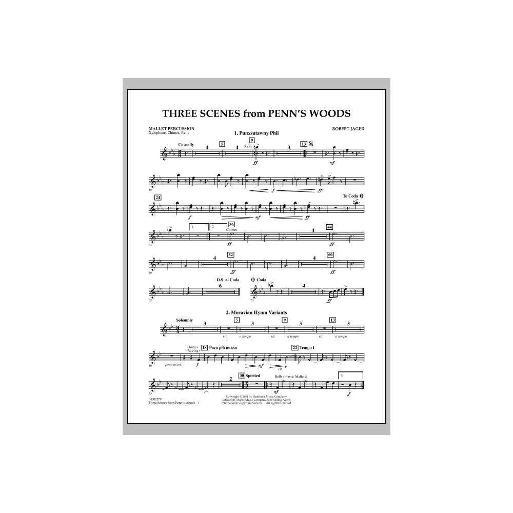 Three Scenes From Penn's Woods - Mallet Percussion