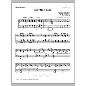 Today He Is Risen! - Piano or Organ