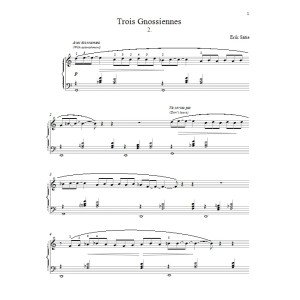 Gnossienne No. 2