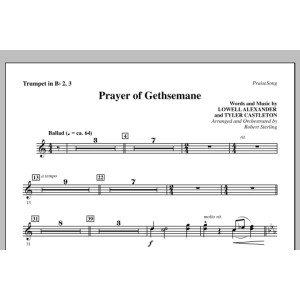 Prayer Of Gethsemane - Bb Trumpet 2,3