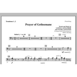 Prayer Of Gethsemane - Posaune 1 & 2