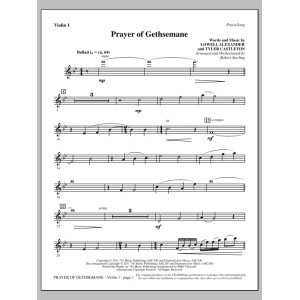 Prayer Of Gethsemane - Violine 1