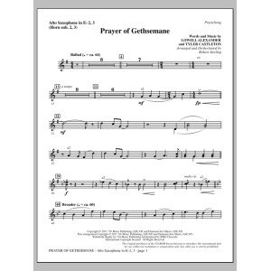 Prayer Of Gethsemane - Alto Sax 2-3 (sub. Horn 2-3)