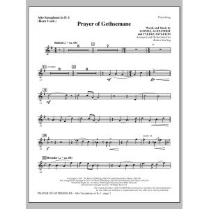 Prayer Of Gethsemane - Alto Sax 1 (sub. Horn 1)