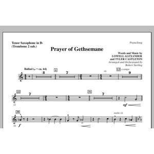 Prayer Of Gethsemane - Tenor Sax (sub. Tbn 2)