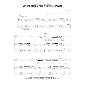 Who Did You Think I Was