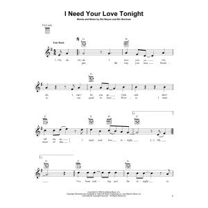 I Need Your Love Tonight