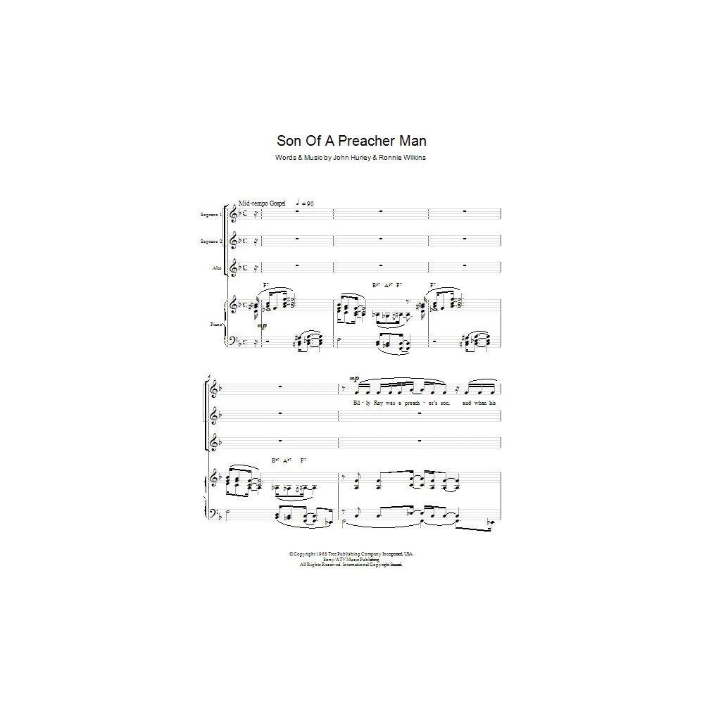 Son-Of-A-Preacher Man (arr. Berty Rice)