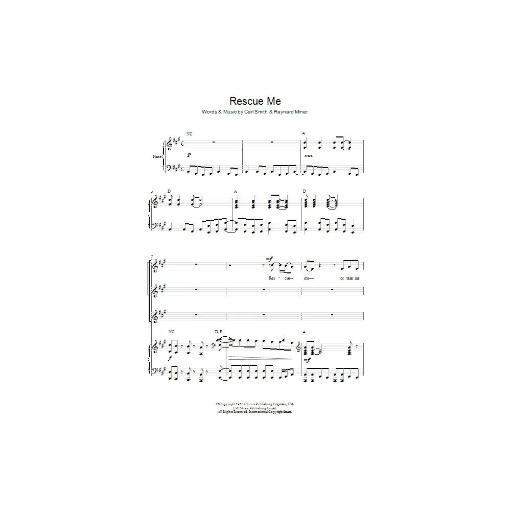 Rescue Me (arr. Berty Rice)