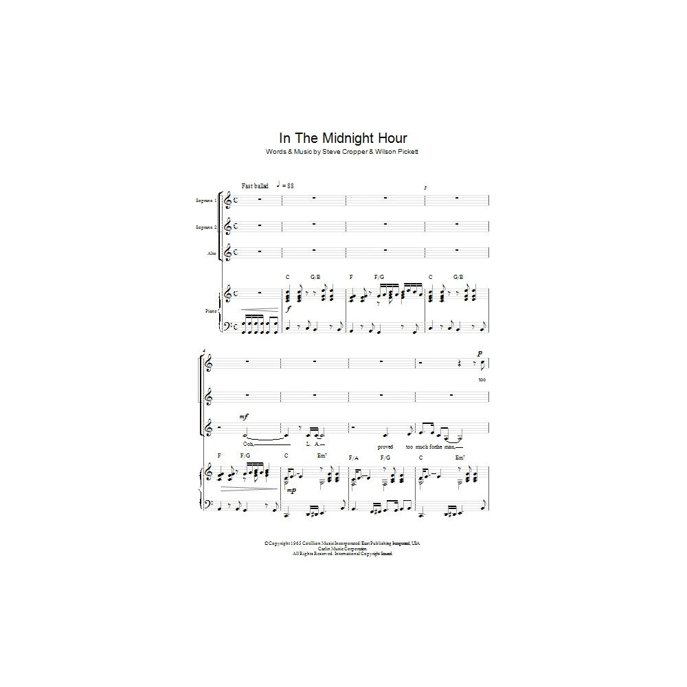 Midnight Train to Georgia (arr. Berty Rice)