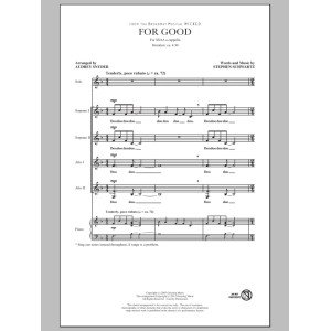 For Good (from Wicked) (arr. Audrey Snyder)