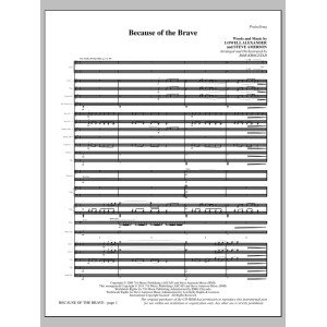 Because Of The Brave - Full Score