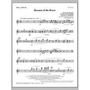 Because Of The Brave - Flute 1,2/Piccolo