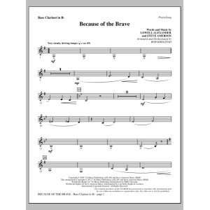 Because Of The Brave - Bass Clarinet