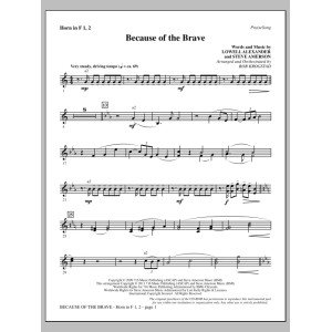Because Of The Brave - F Horn 1 & 2