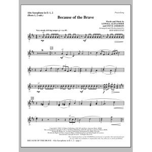 Because Of The Brave - Alto Sax 1-2 (sub. Horn 1-2)