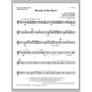 Because Of The Brave - Tenor Sax (sub. Tbn 2)
