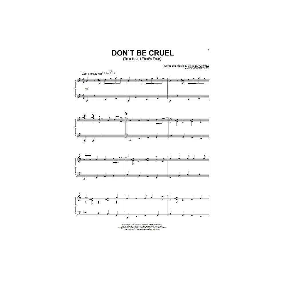 Don't Be Cruel (To A Heart That's True)