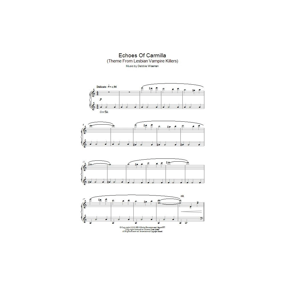Echoes Of Carmilla (Theme From Lesbian Vampire Killers)