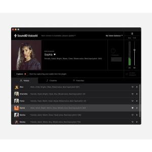 Paquete de tokens amplio SoundID VoiceAI - 360 000 tokens