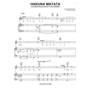 Hakuna Matata (from The Lion King)