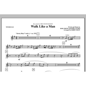 Walk Like A Man - Tenor Sax