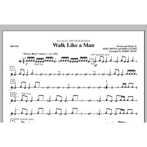 Walk Like A Man - Drums
