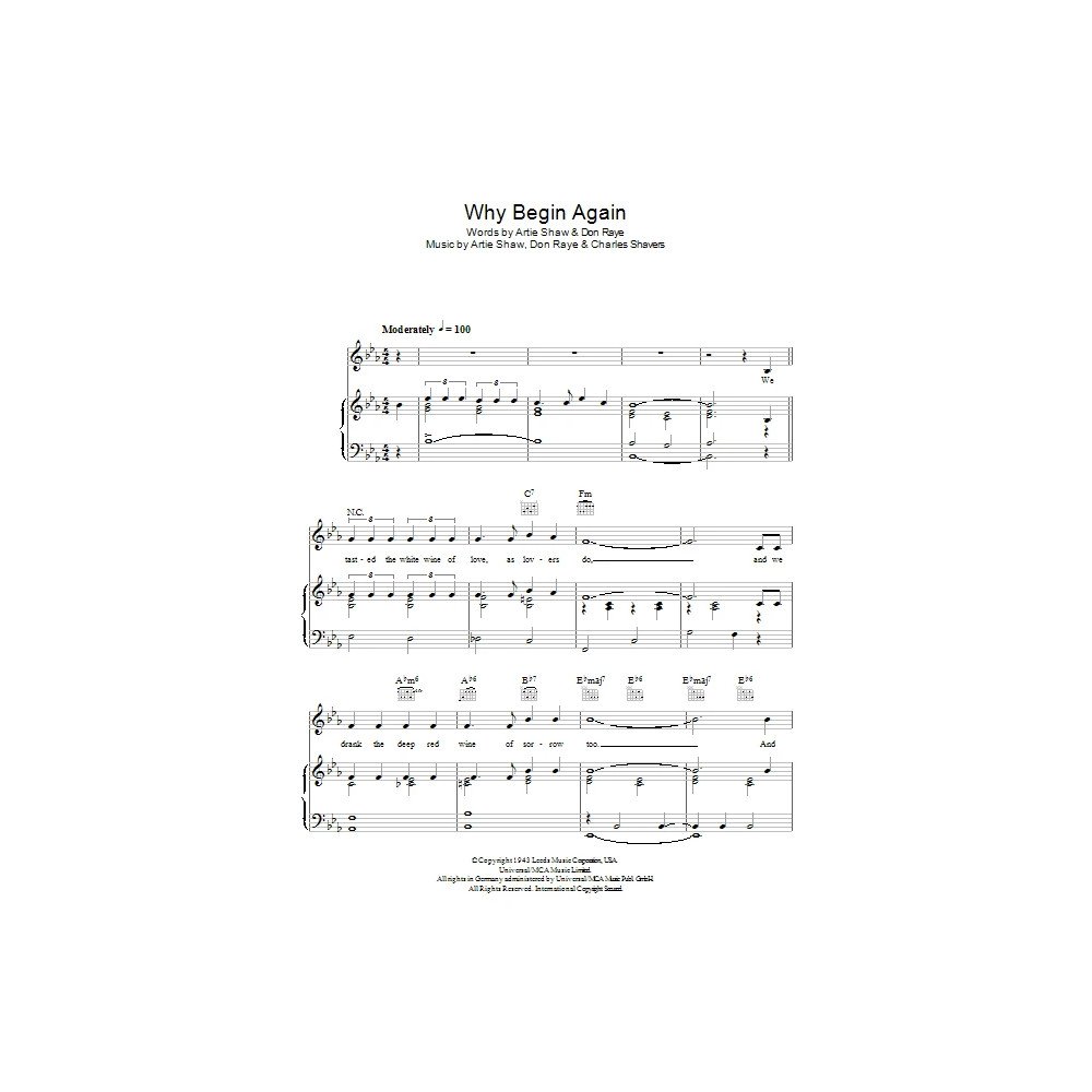 Why Begin Again